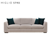 Italian Style Furniture Modern L Shape Fabric Sofa Set