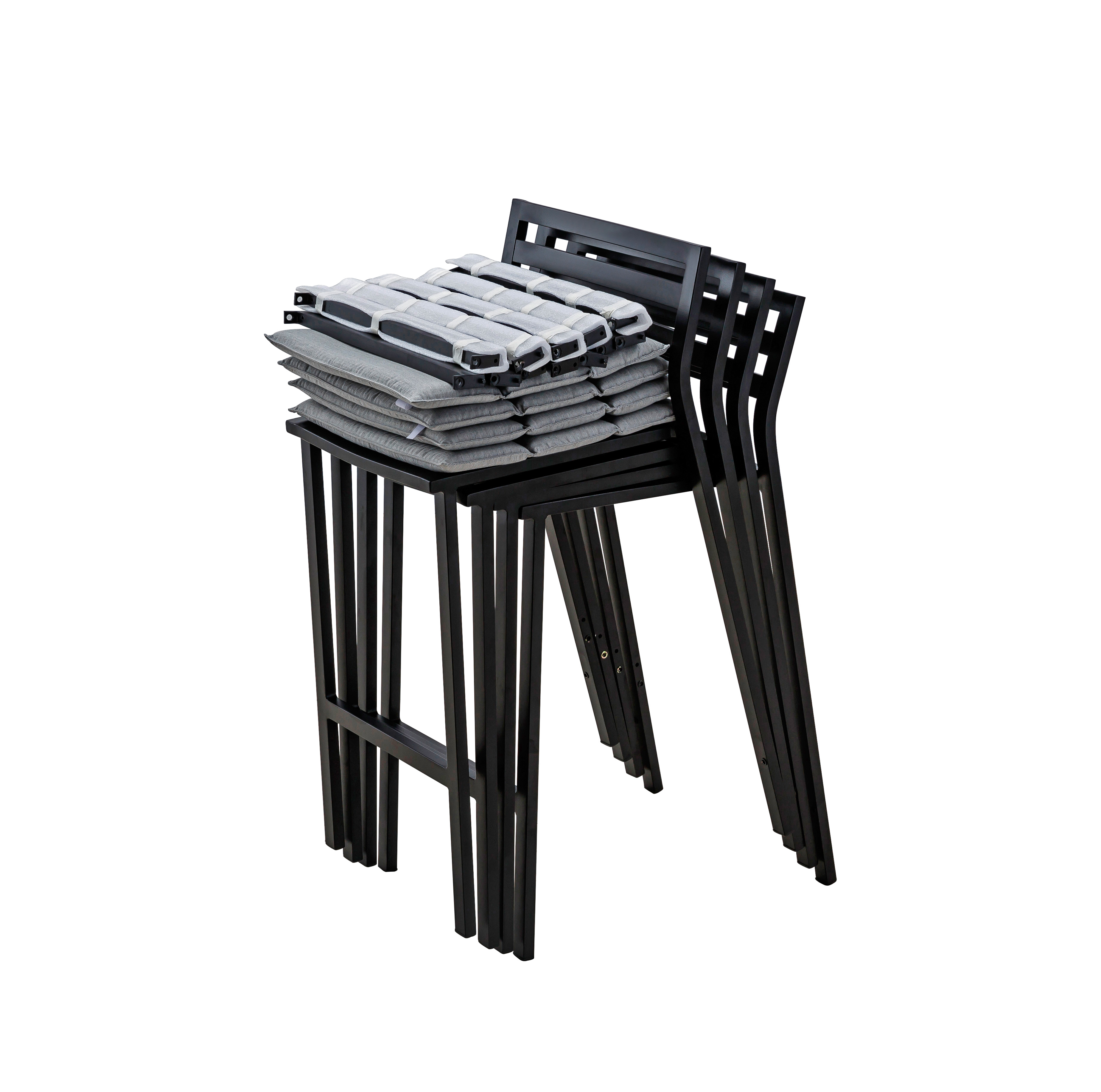 Modern Outdoor Furniture Hotel Restaurant Stackable Metal Chairs Outdoor