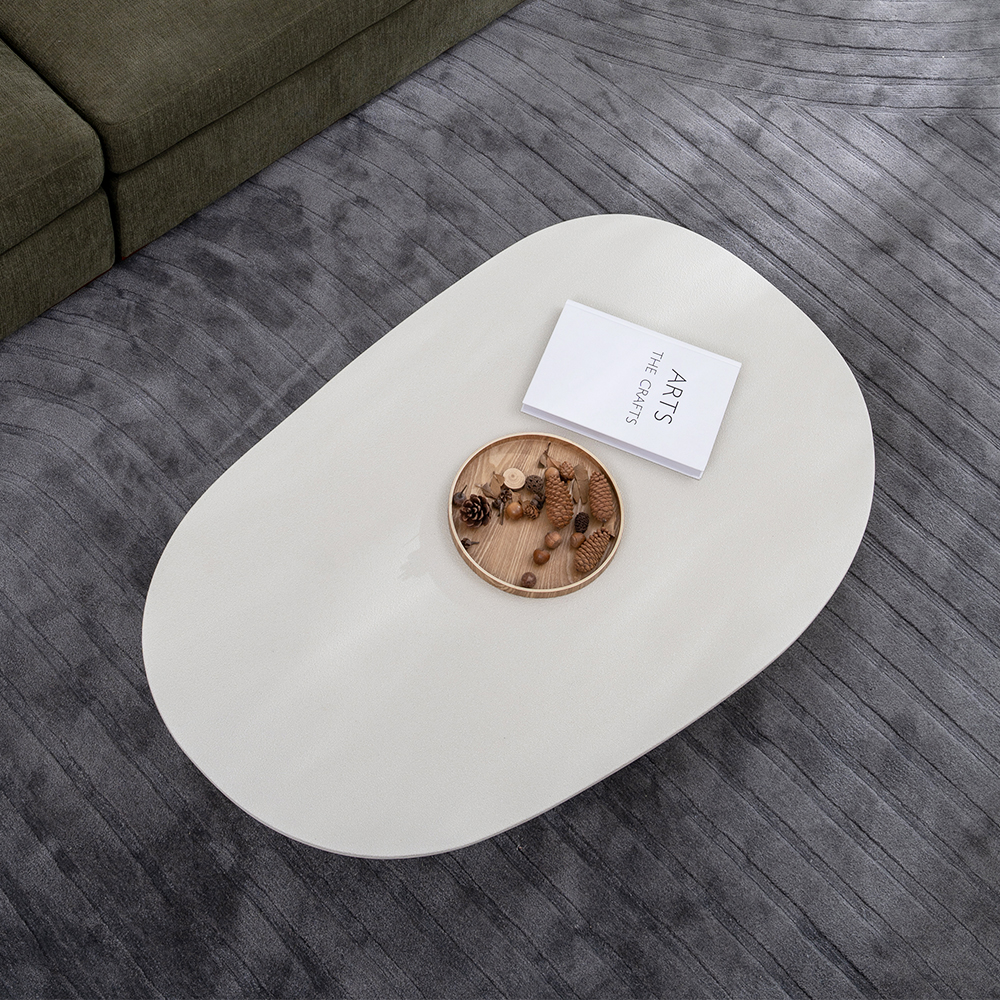 Contemporary Fiberglass Coffee Table for Living Room