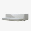 Modern White Upholstered Sleeper Sofa