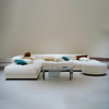 Minimalist L-shaped Upholstered Cloud Sofa for Living Room