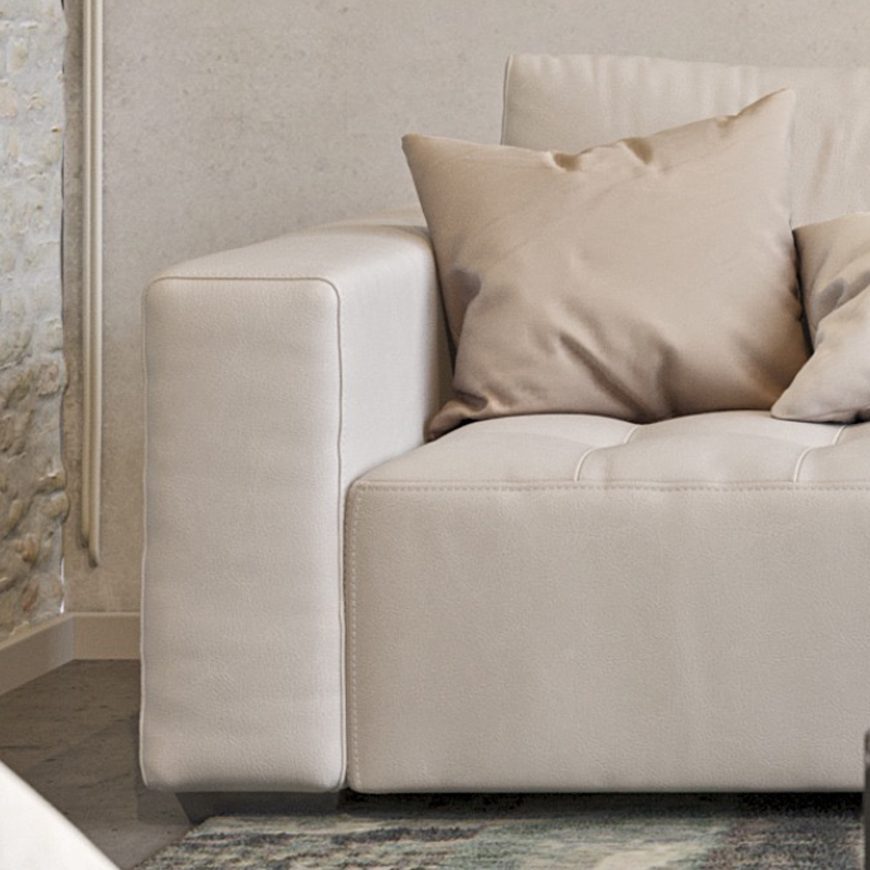 Beige Fabric Loveseat Sofa Lounge Couch Sofa