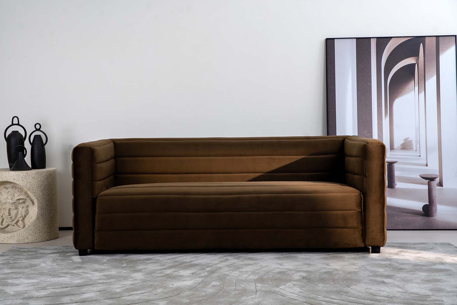 China Furniture: Spotlight on MIGLIO's Velvet Upholstered Sofa