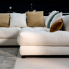 Minimalist L-shaped Upholstered Cloud Sofa for Living Room