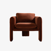 Modern Velvet Upholstered Accent Armchair 