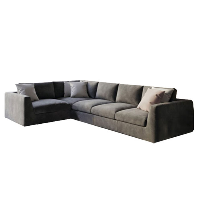 Living Room Furniture Lounge Chaise L Shaped Fabric Sectional Sofa