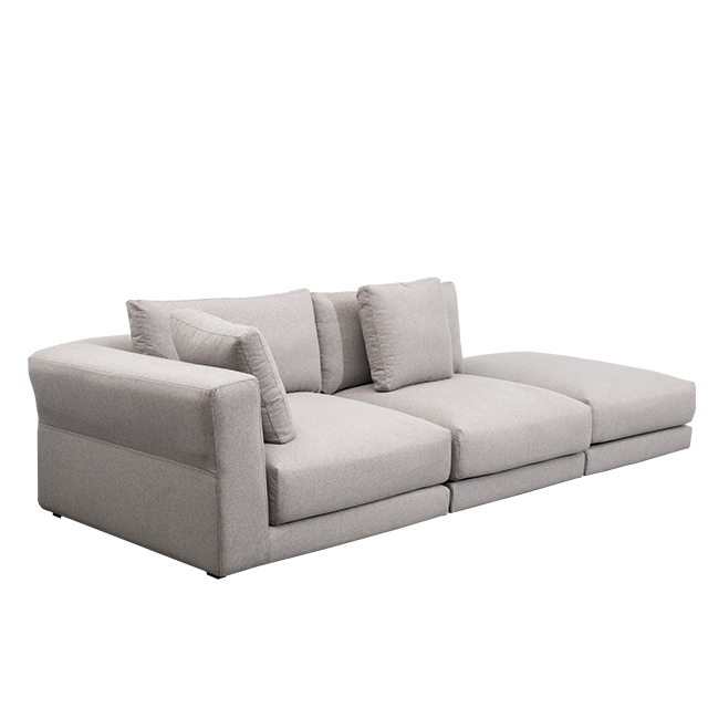 Italian Style Sofa Set Living Room Furniture Sitting Room 2 Seater Cotton Linen Sofa Set