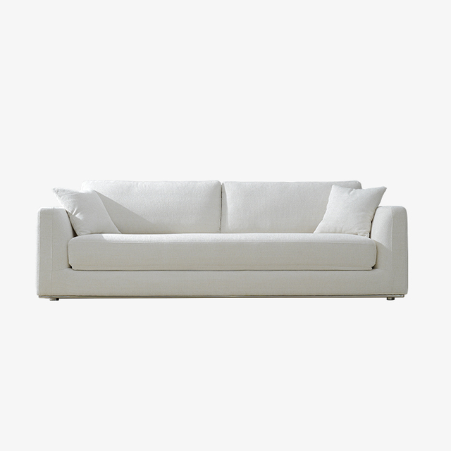 Modern White Upholstered Sleeper Sofa