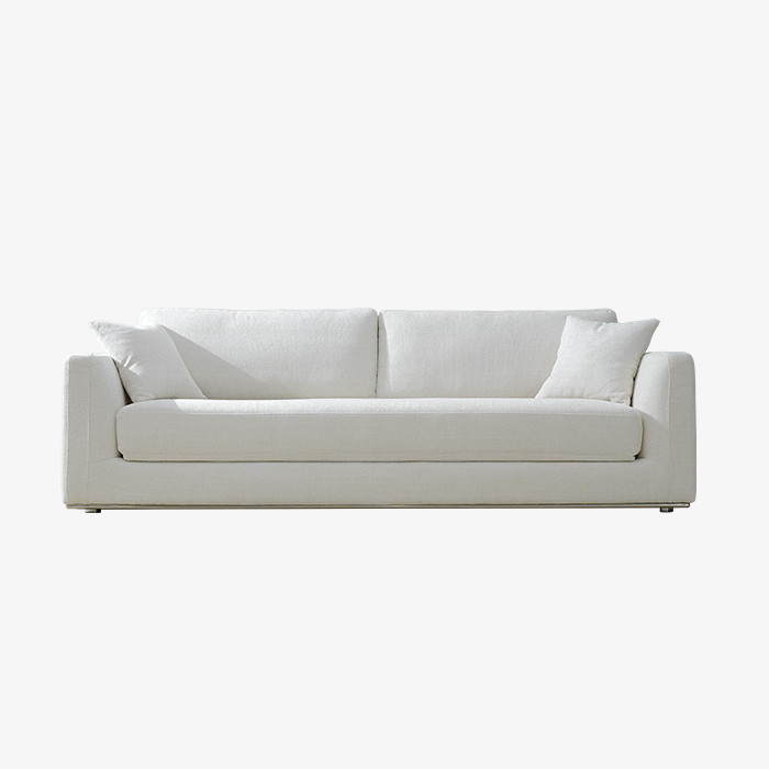 Modern White Upholstered Sleeper Sofa