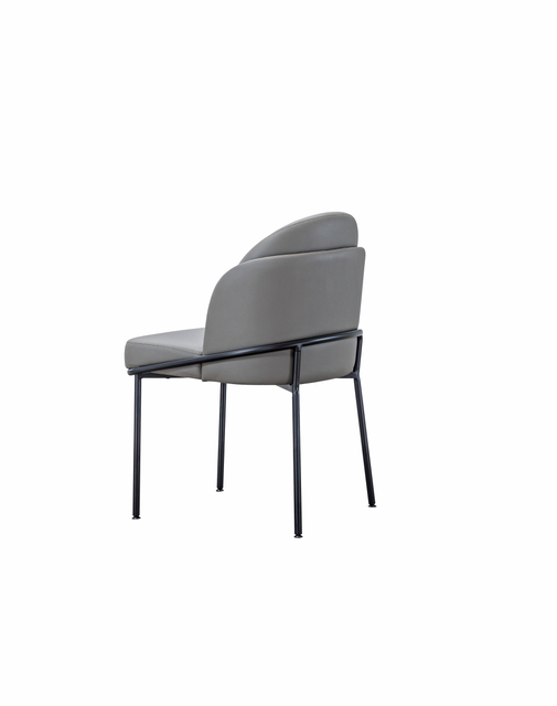 Grey Dining Room Cushioned Chair