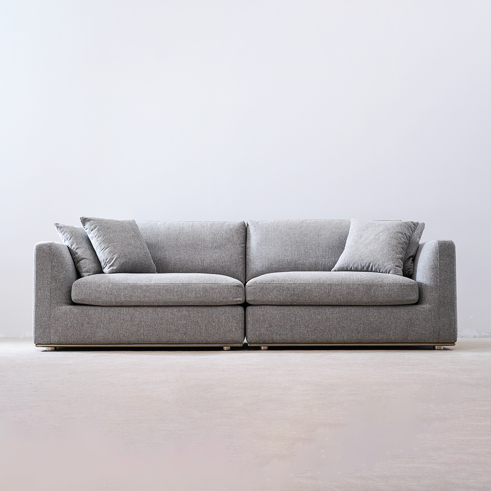 Modern Upholstered 3 Seater Sectional Sofa Living Room