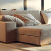 Living Room Furniture Modular Sectional Simple Beige Living Room Sets