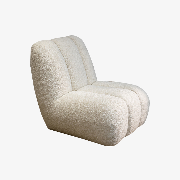 Minimalist Boucle Floor Single Sofa Lounge Chair