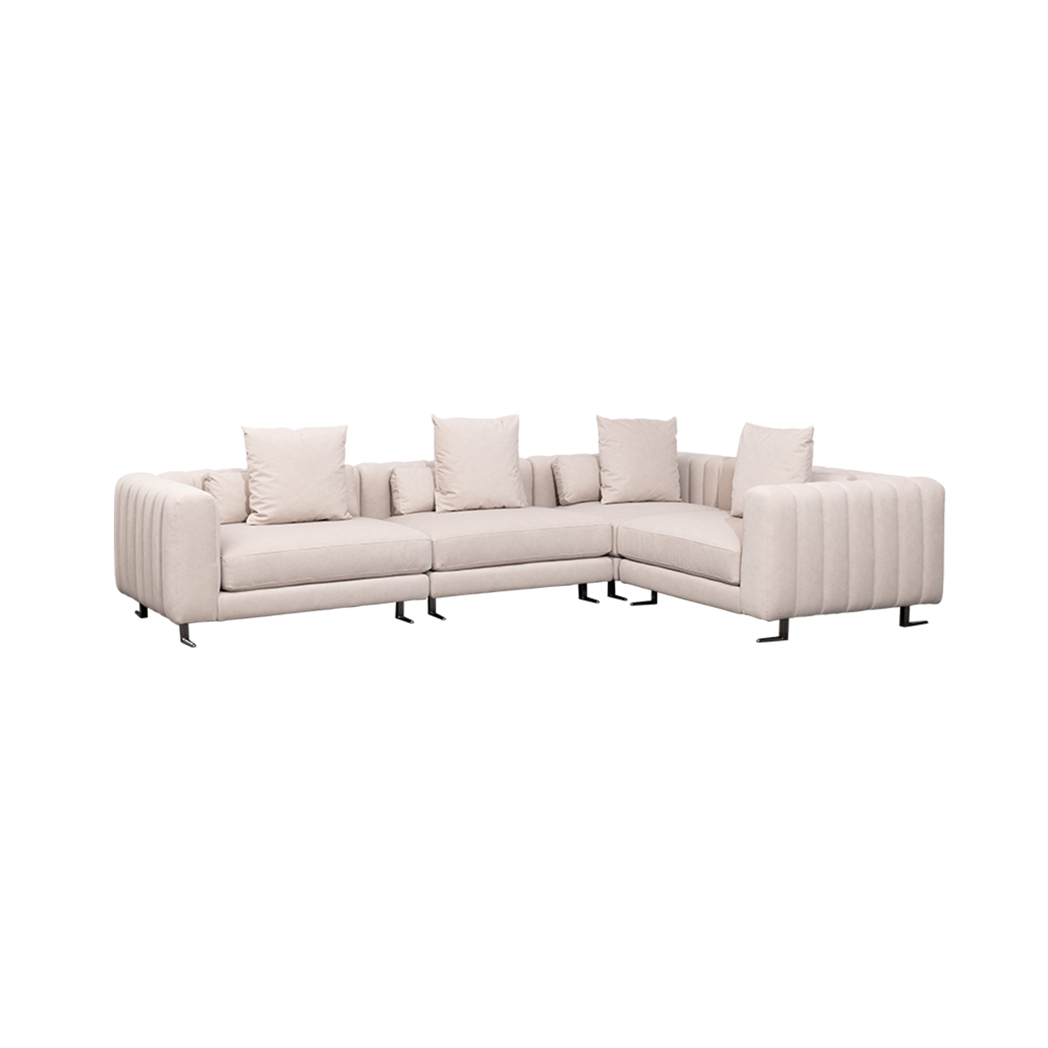 Modern Minimalist L Shaped Sectional Cornor Sofa for Living Room