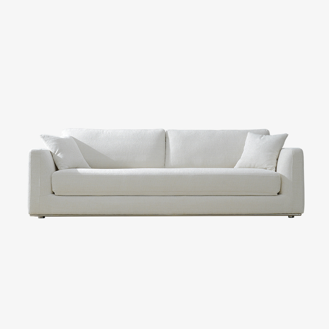 Modern White Upholstered Sleeper Sofa