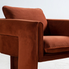 Modern Velvet Upholstered Accent Armchair 