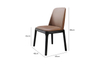 Nordic Style Dining Room Brown Leather Metal Dining Chair