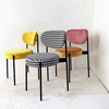 Fabric Lounge Metal Armless Chair