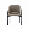 Velvet Modern Restaurant Metal Dining Chair with Arms